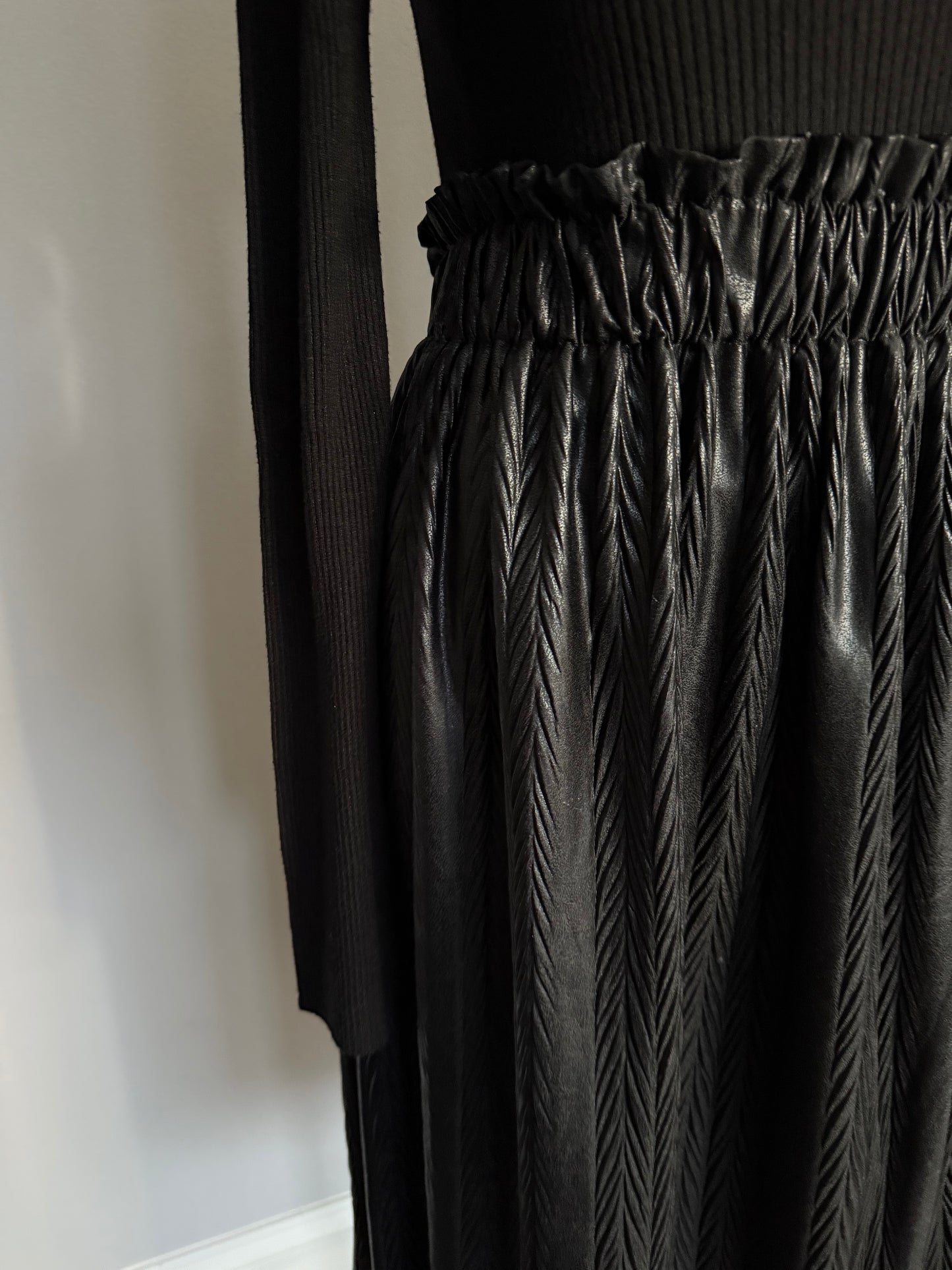 Black statement skirt