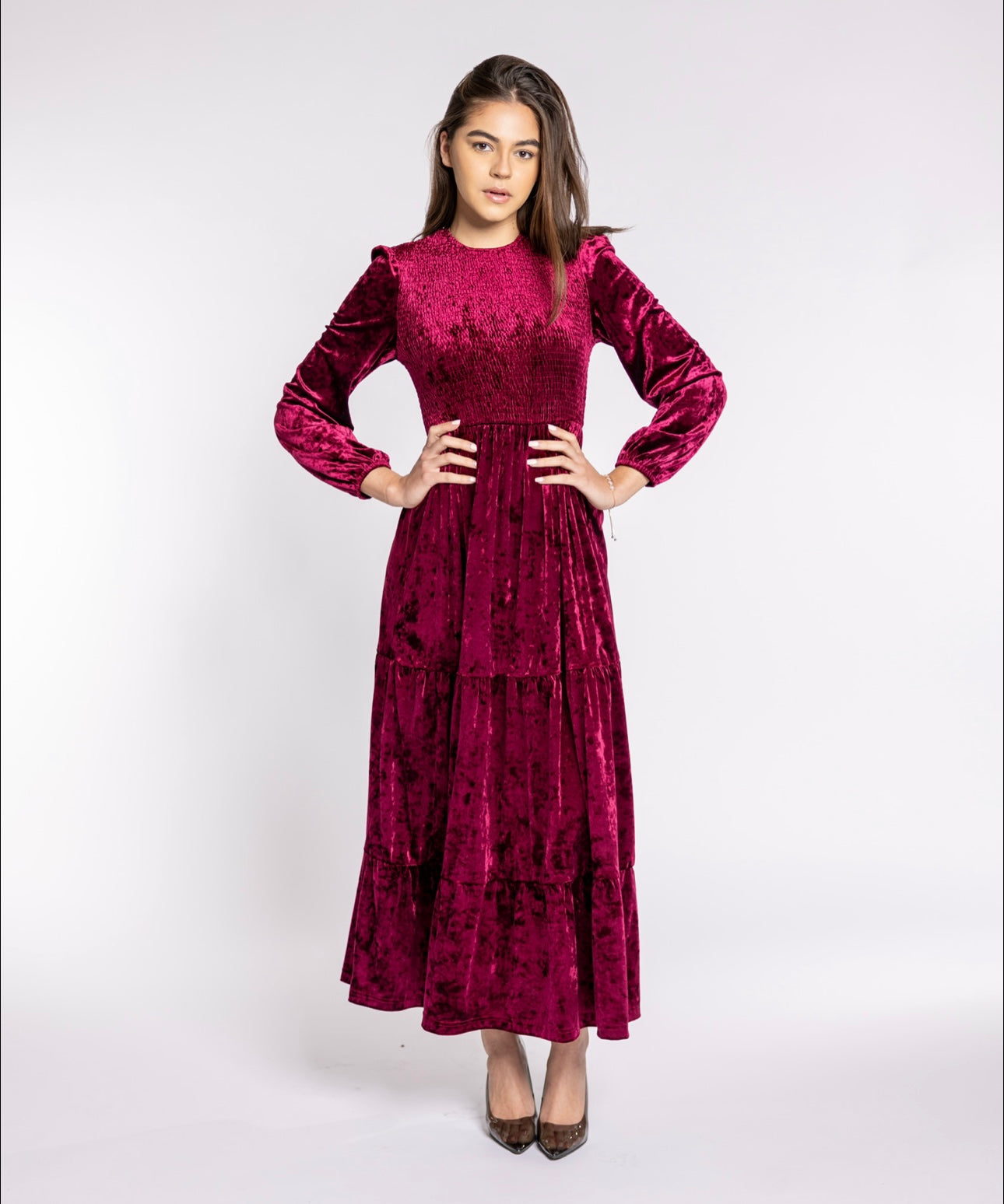 Velvet Maxi Dress - Stitching Error – See Rene Boutique