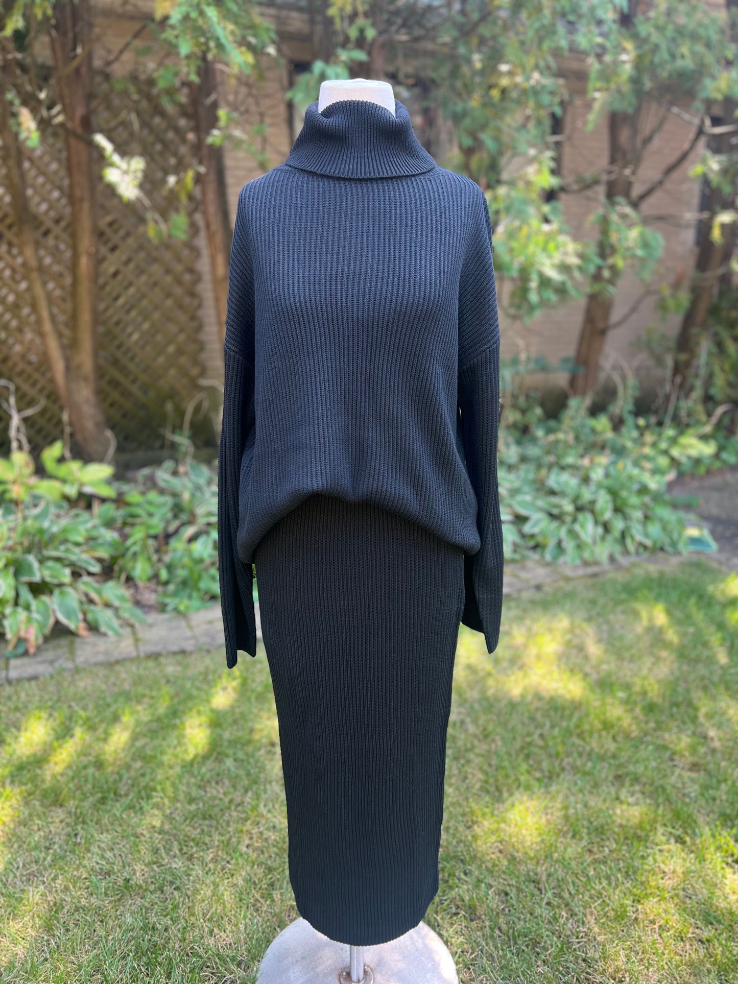 Black Oversized Turtleneck