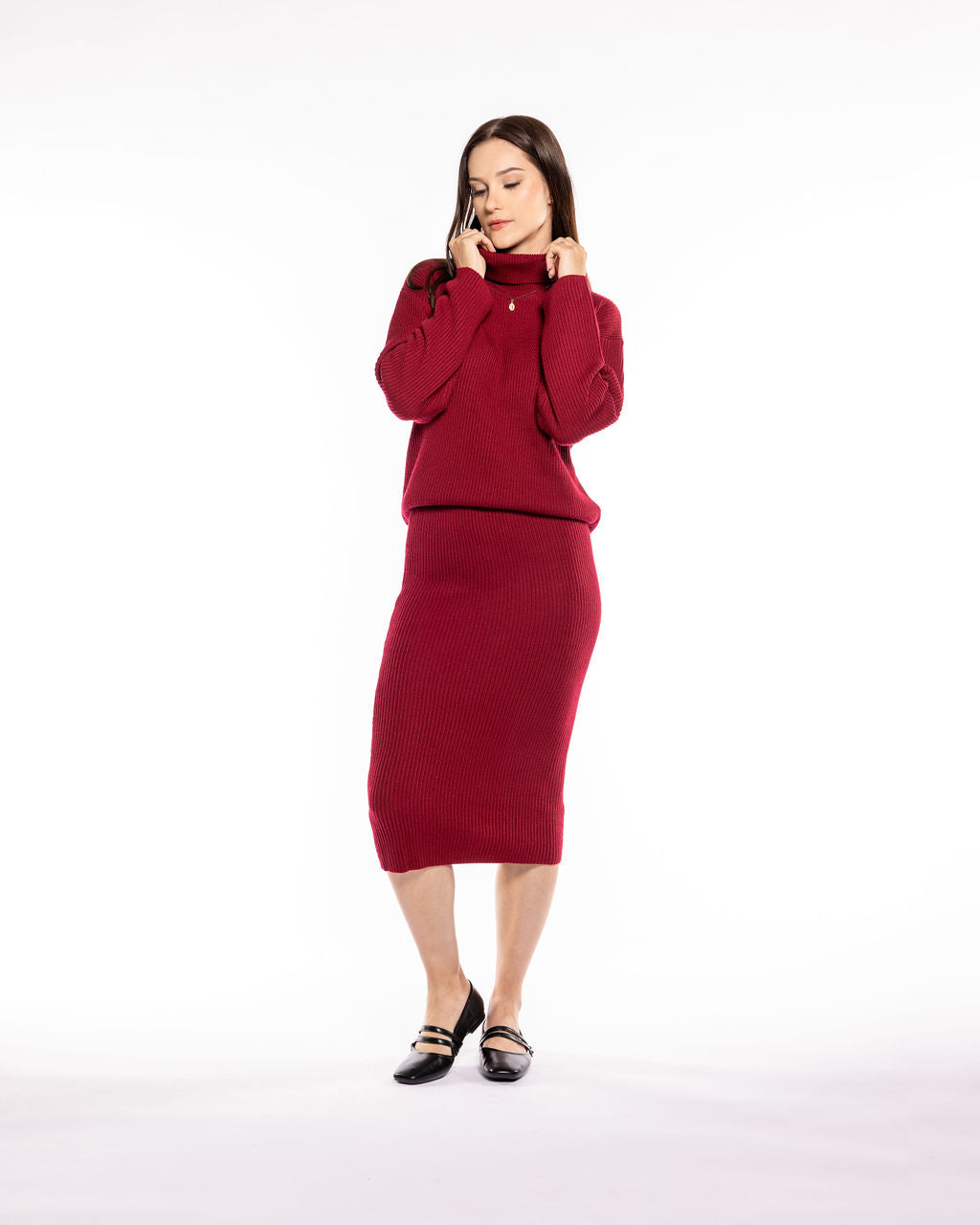 Maroon Sarah Sweater Set